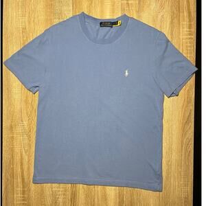 Polo Ralph Lauren Casual Crew Neck Short Sleeve T Shirt Mens Size Large L Blue